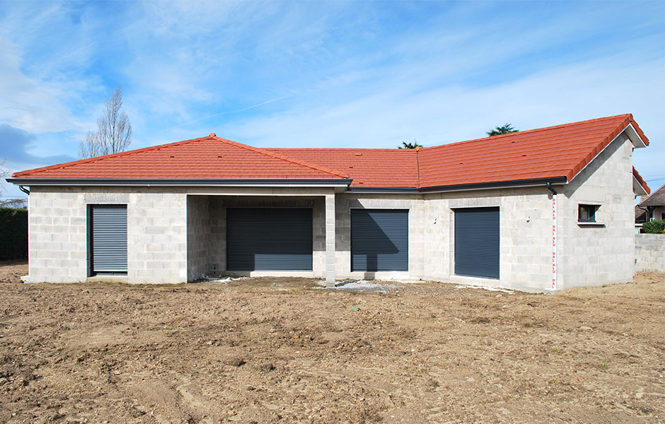 Toiture maison en thuiles mecaniques